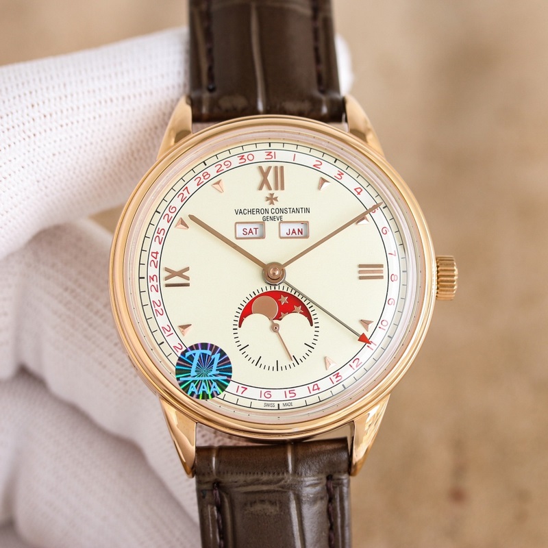 VC 重磅推出！江詩丹頓曆史名作系列3100V/00R三重日曆腕錶！全真功能！市