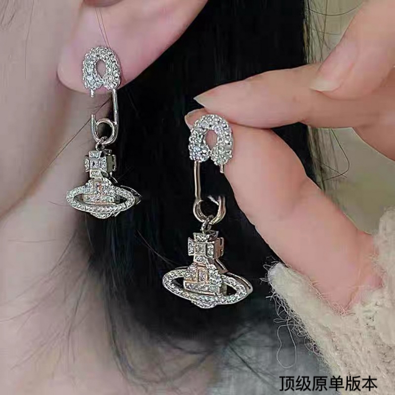 西太後 vivienne 滿鑽耳釘閉眼 準入 沒錯！白鑽鑲嵌、純 王粹 冠球
