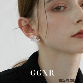 西太後 vivienne 滿鑽 土星耳釘閉眼 準入 沒錯！白鑽鑲嵌、純 王粹