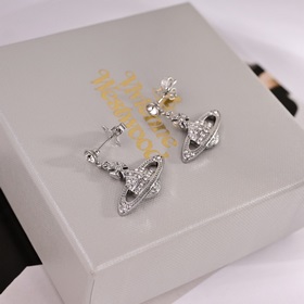 Vivienne Westwood薇薇安西太後土星 耳環 優雅大方精工設計 非常