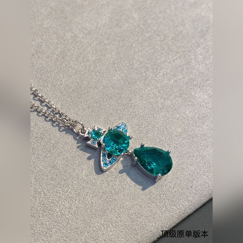 西太後 vivienne 滿鑽 土星項鍊閉眼 準入 沒錯！綠鑽鑲嵌、純 王粹