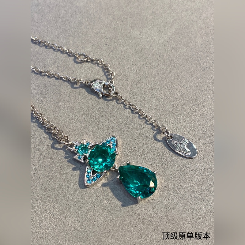 西太後 vivienne 滿鑽 土星項鍊閉眼 準入 沒錯！綠鑽鑲嵌、純 王粹
