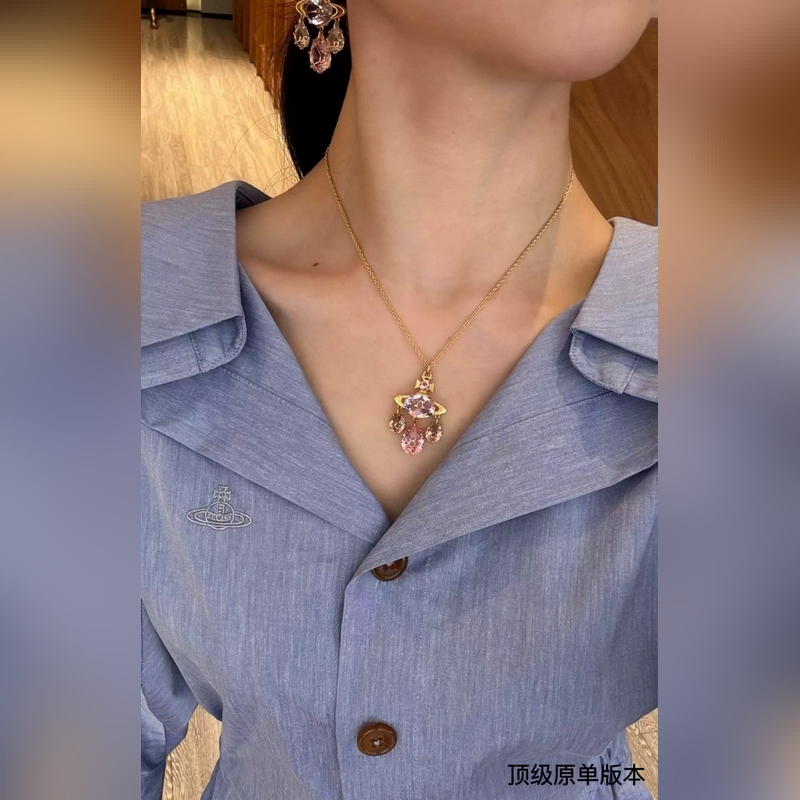 西太後 vivienne 滿鑽 土星項鍊閉眼 準入 沒錯！紫鑽搭配黃鑽鑲嵌、純