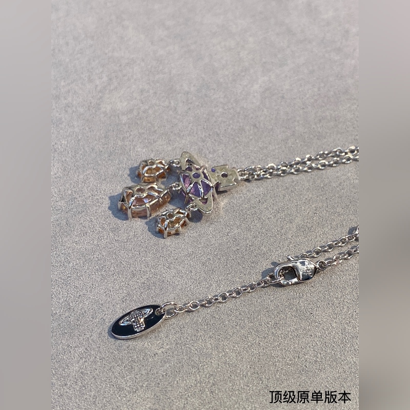 西太後 vivienne 滿鑽 土星項鍊閉眼 準入 沒錯！紫鑽搭配黃鑽鑲嵌、純