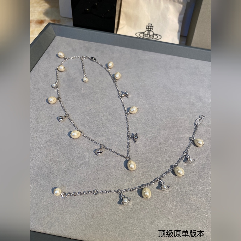 項鍊價格2200   手鍊價格2000  西太後套裝珍珠 搭配太絕啦  特別定制