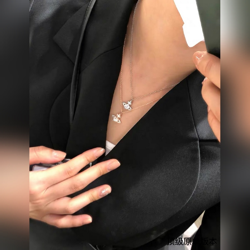 西太後 vivienne 滿鑽 土星項鍊閉眼 準入 沒錯！白鑽鑲嵌、純 王粹