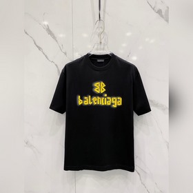 巴黎世家 2025春夏新款首發專櫃最新款短袖圓領T恤 高端訂制 設計前衛時尚！