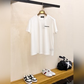 巴黎世家25ss 春夏新款原單男士絲光棉短袖T恤 高端定制 高版本 時尚百搭爆款