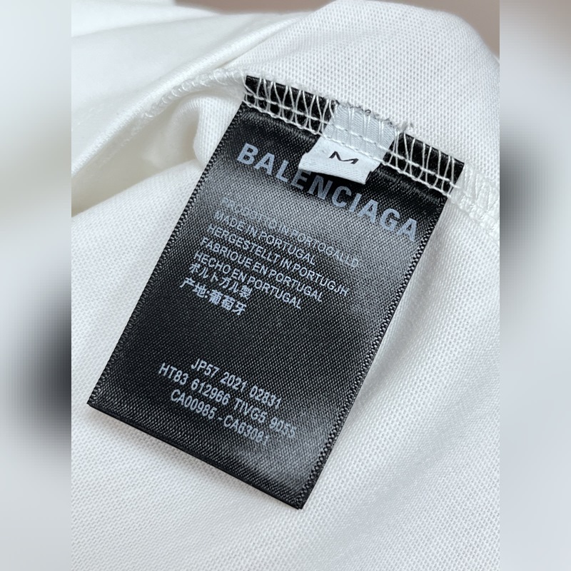 Balencaiga 獨家專供春季新款 巴黎世家時尚休閑圓領短袖，闊版高密度28