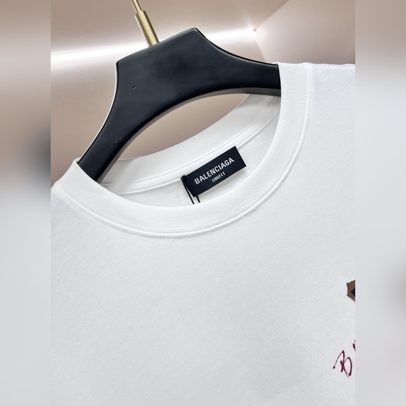 Balencaiga 獨家專供春季新款 巴黎世家時尚休閑圓領短袖，闊版高密度28