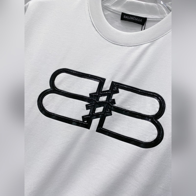 巴黎世家 2025春夏新款首發專櫃最新款短袖圓領T恤 高端訂制 設計前衛時尚！