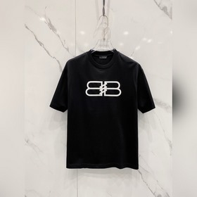 巴黎世家 2025春夏新款首發專櫃最新款短袖圓領T恤 高端訂制 設計前衛時尚！