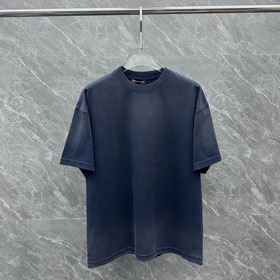 ｜巴黎世家噴色梵文短袖 顔色：噴白 噴紅 噴藍 面料：300克 平紋 尺碼：M