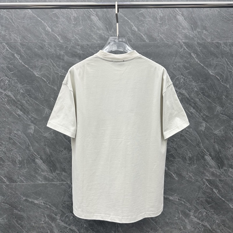 ｜巴黎世家潑墨塗鴉可樂短袖 顔色：米白 黑色 面料：300克 平紋 尺碼：M L