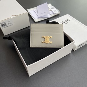 【特級純鋼五金原廠皮】 TRIOMPHE亮澤牛皮革卡包/2026小賽 拉鍊鎖閉