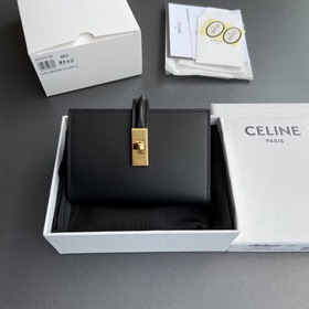 【特級純鋼五金原廠皮】 TRIOMPHE16亮澤牛皮革錢包 牛皮革 牛皮革襯裡