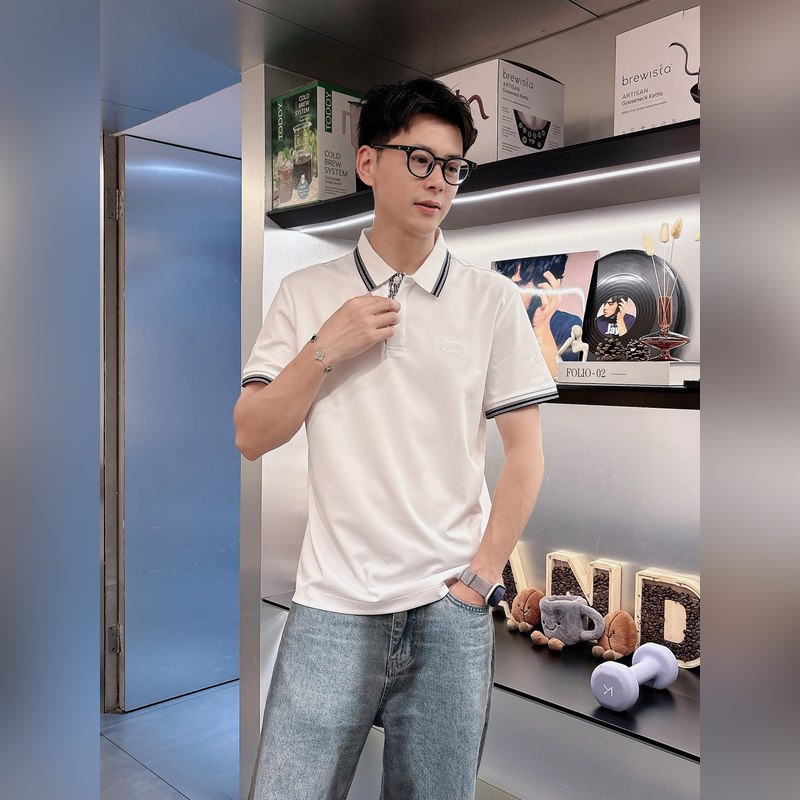 Dior夏季新品翻領polo短袖 時尚單品設計，更加時尚舒適，高標準定制，上身非