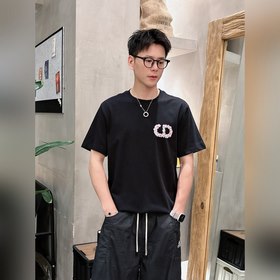 迪奧 Dior 25ss春夏新款首發專櫃最新款短袖圓領T恤 手繪工藝 高端訂制