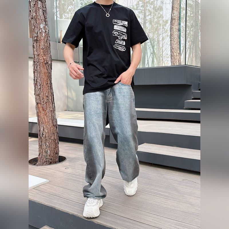 Dior25SS春夏新款首發專櫃最新款短袖圓領T恤 高端訂制 設計前衛時尚！品牌