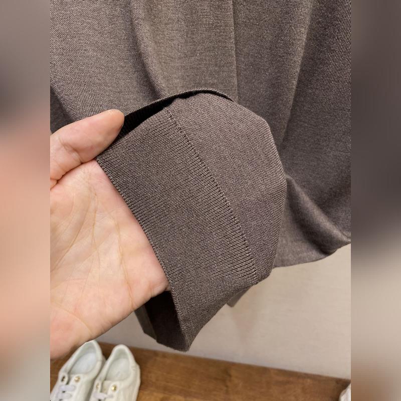 Dior、小迪下擺蜜蜂刺繡~絲棉定織啡色針織短袖T恤 25夏季新款短袖，清爽透氣