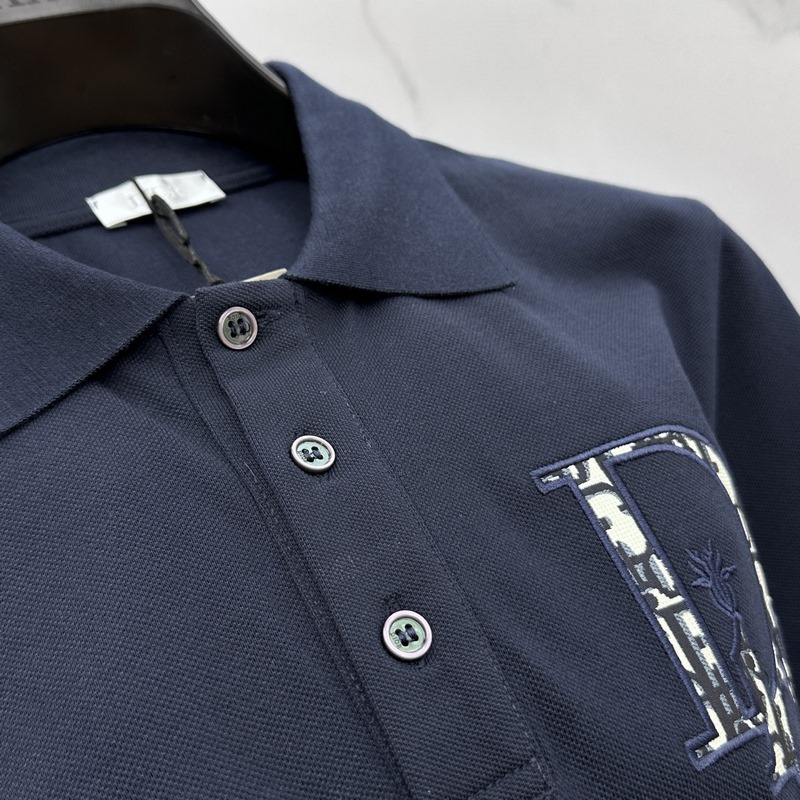 Dior*迪奧 春夏新款男士標識短袖polo衫，延續經典商務休閑翻領POLO恤.