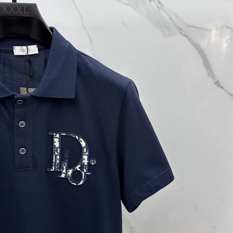 Dior*迪奧 春夏新款男士標識短袖polo衫，延續經典商務休閑翻領POLO恤.