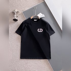 迪奧 Dior 25ss春夏新款首發專櫃最新款短袖圓領T恤 手繪工藝 高端訂制