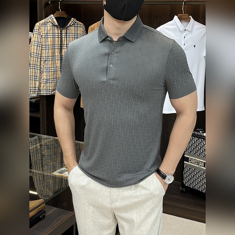 Dior 2025ss蛇年新款 迪奧翻領精品短袖T恤 官網同步 高端品質三D印花