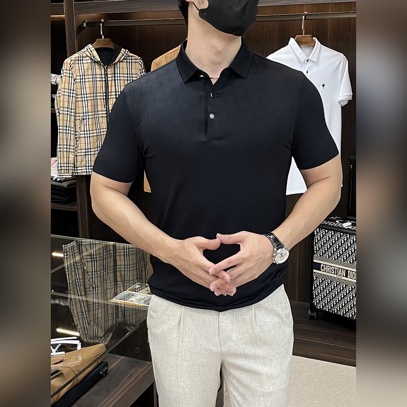 Dior 2025ss蛇年新款 迪奧翻領精品短袖T恤 官網同步 高端品質三D印花