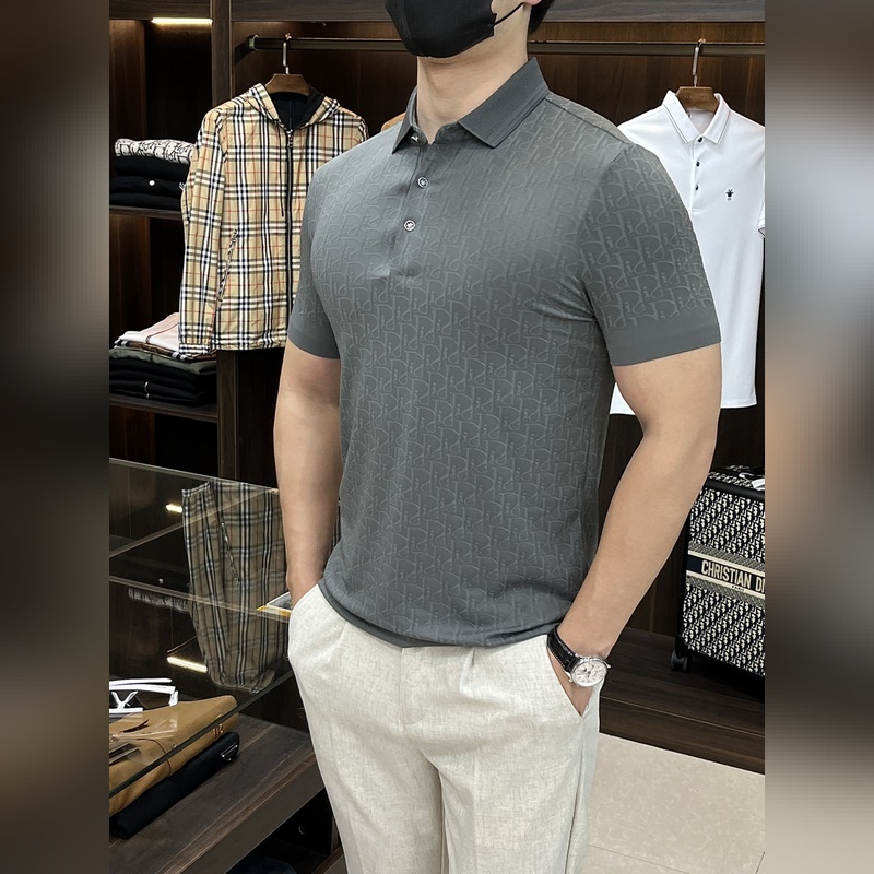 Dior 2025ss蛇年新款 迪奧翻領精品短袖T恤 官網同步 高端品質三D印花