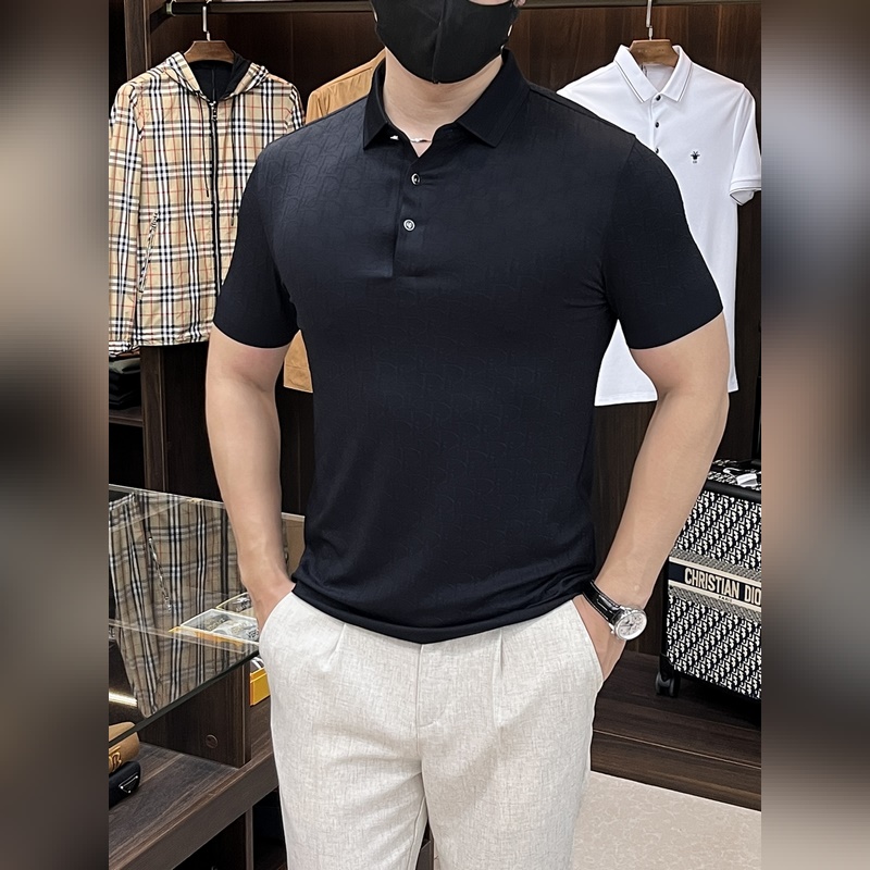 Dior 2025ss蛇年新款 迪奧翻領精品短袖T恤 官網同步 高端品質三D印花