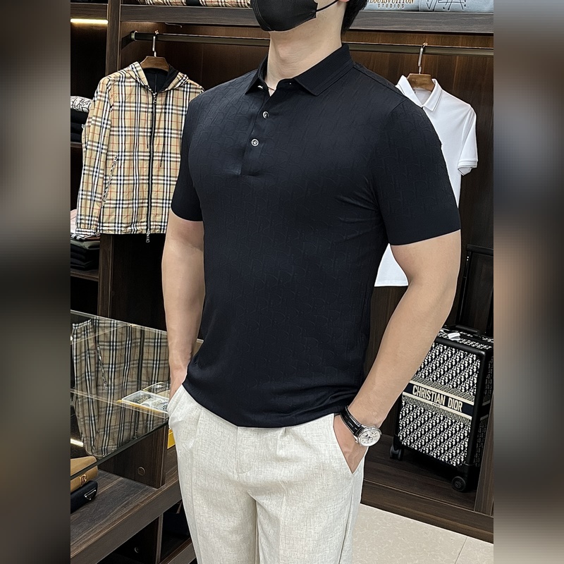 Dior 2025ss蛇年新款 迪奧翻領精品短袖T恤 官網同步 高端品質三D印花