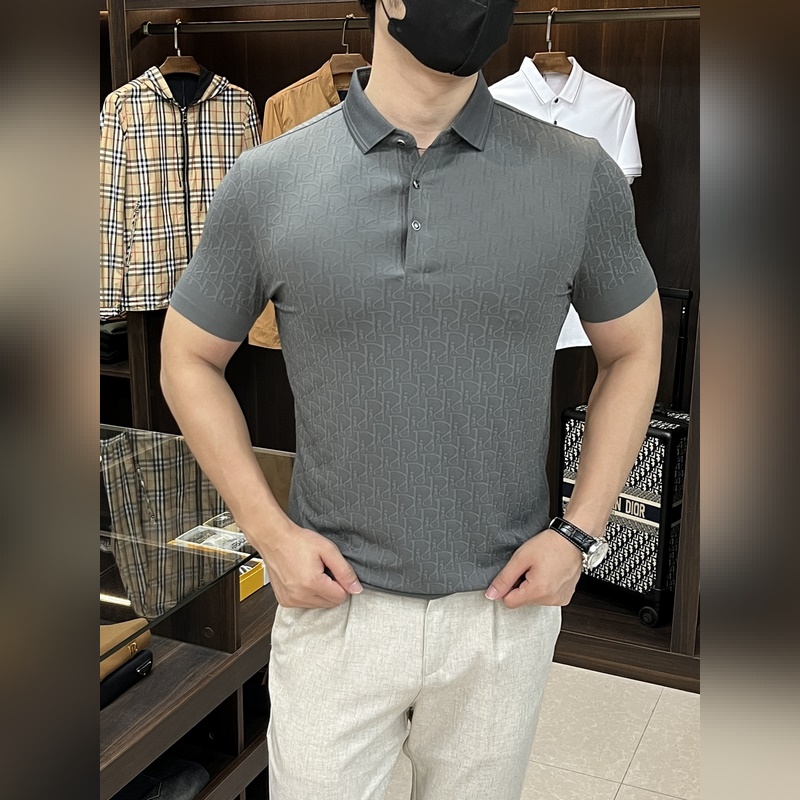 Dior 2025ss蛇年新款 迪奧翻領精品短袖T恤 官網同步 高端品質三D印花