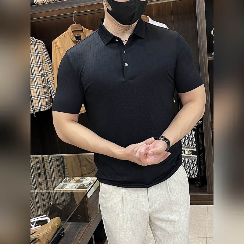 Dior 2025ss蛇年新款 迪奧翻領精品短袖T恤 官網同步 高端品質三D印花