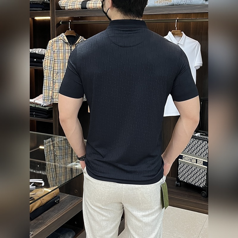 Dior 2025ss蛇年新款 迪奧翻領精品短袖T恤 官網同步 高端品質三D印花