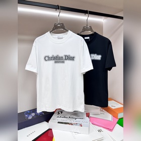 Dior 獨家專供春季新款 迪奧時尚休閑圓領短袖，純棉面料原單工藝高端歐版原單T