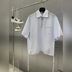 -Dior24SS 春夏新款條紋寬松襯衫 寬松廓形版 上身呈現出隨心所欲的松弛感