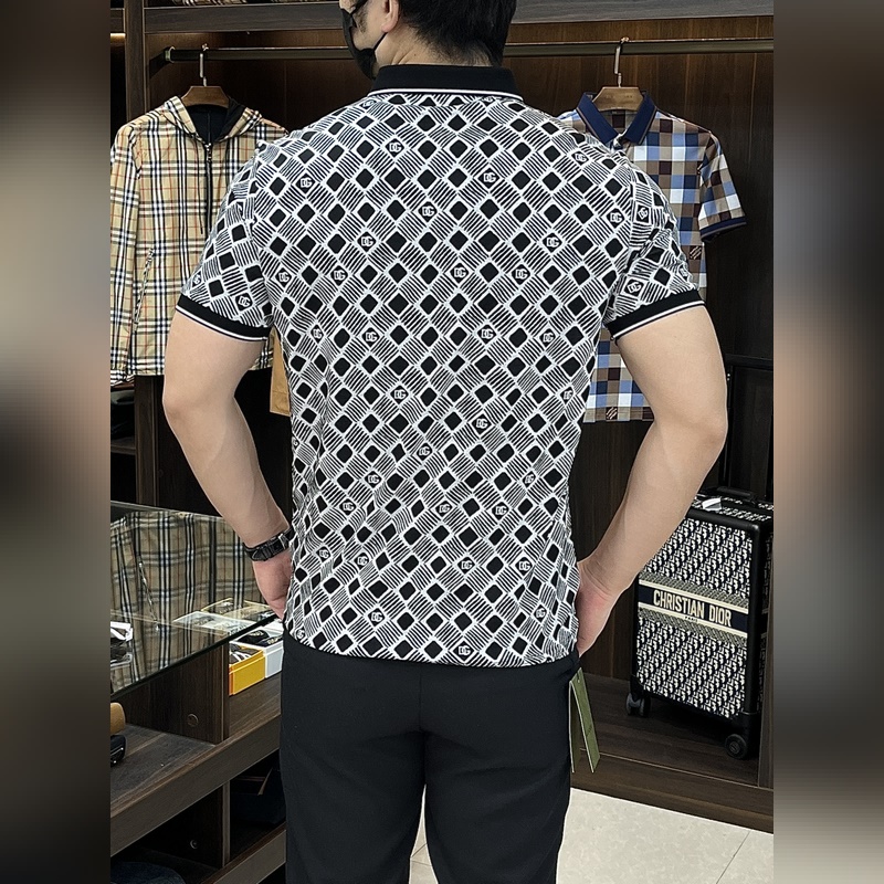 D&G 2025ss蛇年新款 迪奧翻領精品短袖T恤 官網同步 高端品質三D印花款