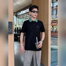 Gucci 25s新款Polo短袖.原單推薦！這款Polo衫采用高端絲光棉質珠地