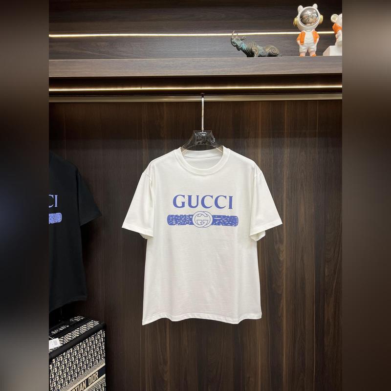 Gucci 獨家專供秋季新款 古馳時尚休閑圓領短袖，高密度320克純棉面料，高
