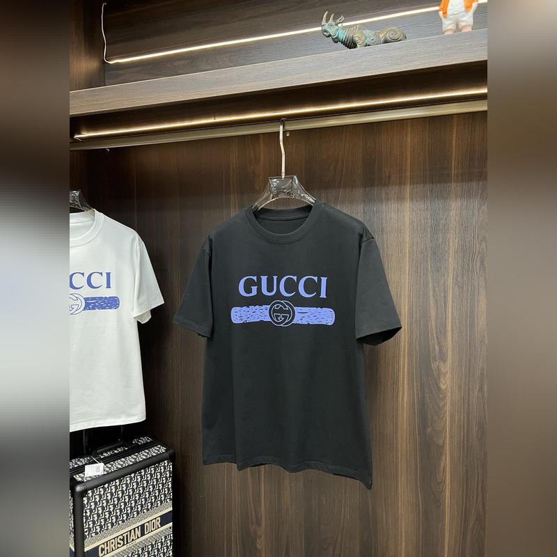 Gucci 獨家專供秋季新款 古馳時尚休閑圓領短袖，高密度320克純棉面料，高