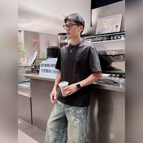 Gucci/古奇，2025夏季最新款，專櫃同步有售，原單狠貨，時尚休閑圓領短袖T