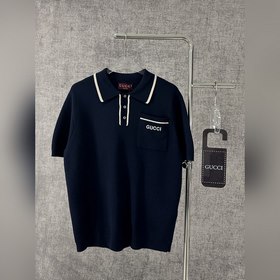 GUCCI/古馳2025新款Polo衫撞色領刺繡logo上衣 穿上GUCCI這款