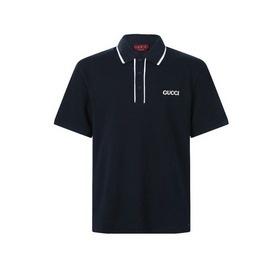 GUCCI飾繡花POLO衫 面料選擇： 采用100%純棉珠地布，在傳統珠地布基礎