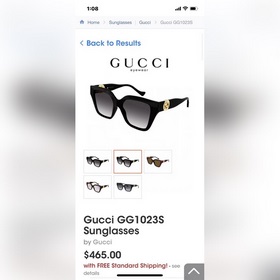 Gucci  MODEL：GG1023S SIZE：54口17-142