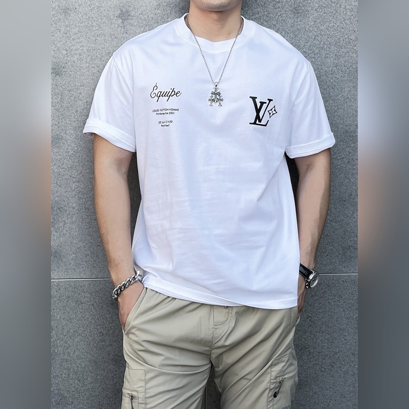 Louis Vuitton 獨家專供秋季新款 驢牌時尚休閑圓領短袖，高密度32