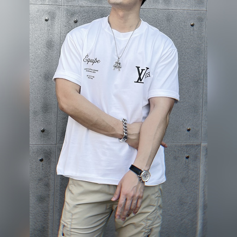 Louis Vuitton 獨家專供秋季新款 驢牌時尚休閑圓領短袖，高密度32