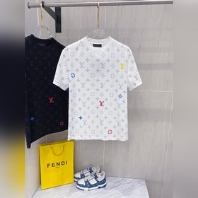 Louis Vuitton 2025夏裝新款男女同款 短袖T恤，！定制專屬純棉面