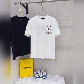 Louis Vuitton 2025夏裝新款男女同款 短袖T恤，！定制專屬純棉面