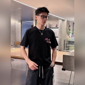 Louis Vuitton 25ss春夏新款首發專櫃最新款短袖圓領T恤 手繪工藝